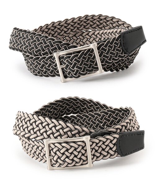 TAKEO KIKUCHI(タケオキクチ)の「◆リバーシブル ゴムメッシュ ベルト(ベルト・メンズ・ネイビー系4/ライトグリーン系/ブラック系4/ピンク系・00)」の11枚目の写真