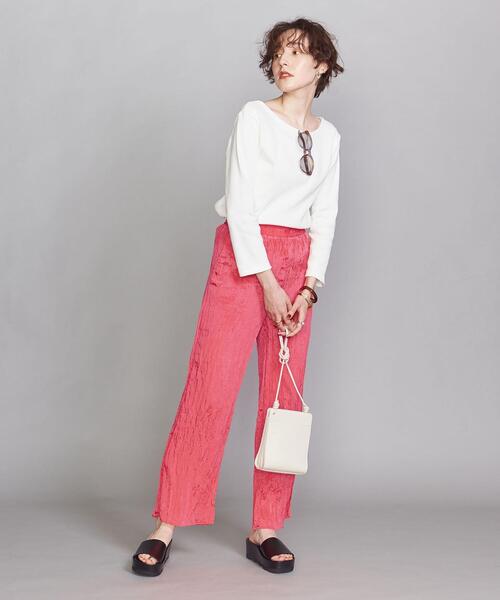 BEAUTY&YOUTH UNITED ARROWS（ビューティーアンドユースユナイテッドアローズ）の「BY ワッシャーイージーパンツ（その他パンツ・レディース・ネイビー/ピンク/イエロー・SMALL/MEDIUM）」の12枚目の写真