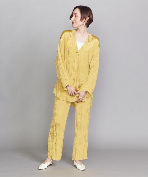 BEAUTY&YOUTH UNITED ARROWS（ビューティーアンドユースユナイテッドアローズ）の「BY ワッシャーイージーパンツ（その他パンツ・レディース・ネイビー/ピンク/イエロー・SMALL/MEDIUM）」の4枚目の写真