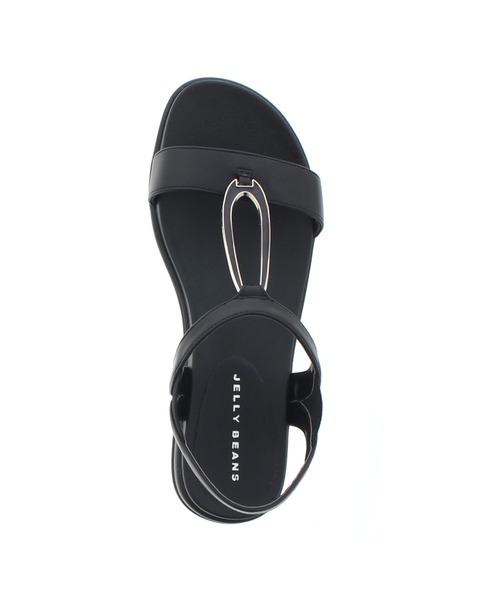 JELLY BEANS（ジェリービーンズ）の「オーバルパーツフラットサンダル(214-30201)JELLY BEANS(ジェリービーンズ)（サンダル・レディース・ホワイト/ブラック/プラチナム・LL/S/M/L）」の12枚目の写真