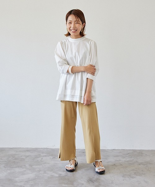 JELLY BEANS（ジェリービーンズ）の「オーバルパーツフラットサンダル(214-30201)JELLY BEANS(ジェリービーンズ)（サンダル・レディース・ホワイト/ブラック/プラチナム・LL/S/M/L）」の4枚目の写真