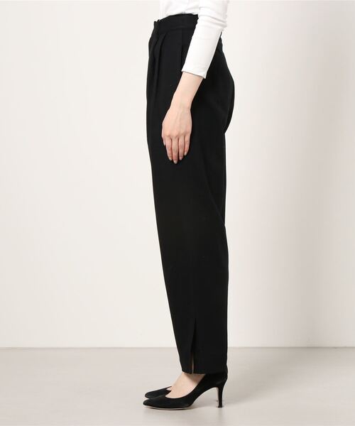 CLANE（クラネ）の「J/W STRAIGHT SLACKS PANTS（スラックス・レディース・ベージュ/ブラック・2/00/1/02）」の4枚目の写真
