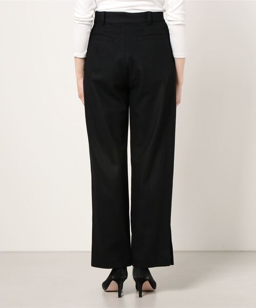 CLANE（クラネ）の「J/W STRAIGHT SLACKS PANTS（スラックス・レディース・ベージュ/ブラック・2/00/1/02）」の3枚目の写真