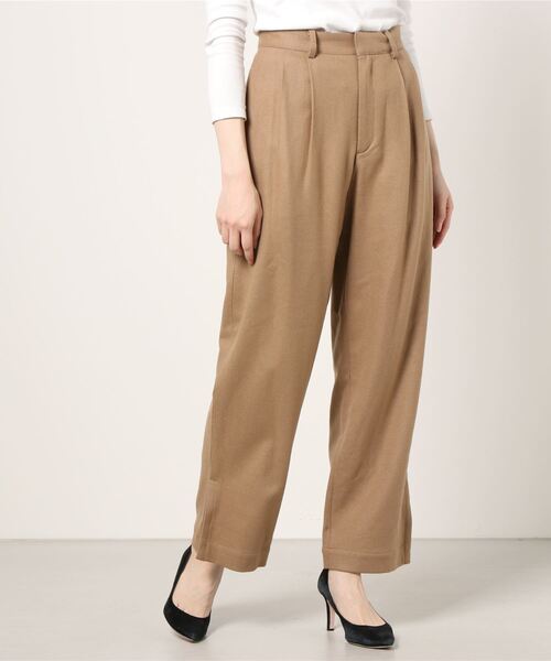 CLANE（クラネ）の「J/W STRAIGHT SLACKS PANTS（スラックス・レディース・ベージュ/ブラック・2/00/1/02）」の13枚目の写真