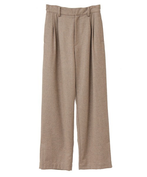 CLANE（クラネ）の「J/W STRAIGHT SLACKS PANTS（スラックス・レディース・ベージュ/ブラック・2/00/1/02）」の5枚目の写真
