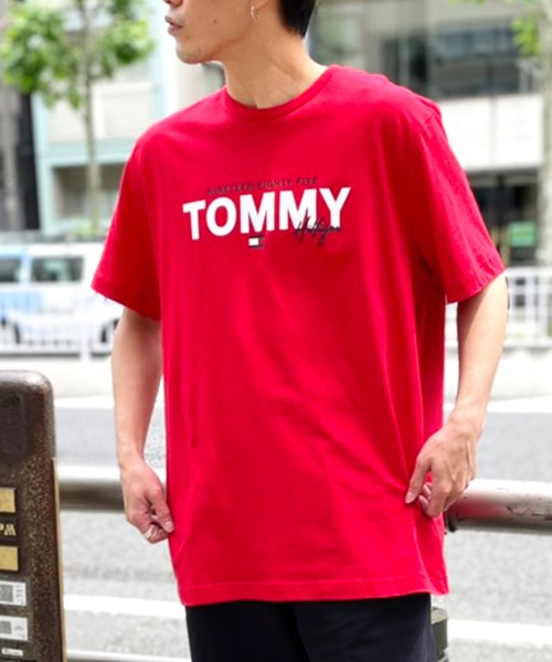 セール Tommy Hilfiger トミー ヒルフィガー ロゴプリント クルーネック半袖 メンズtシャツ Tシャツ カットソー Tommy Hilfiger トミーヒルフィガー のファッション通販 Zozotown