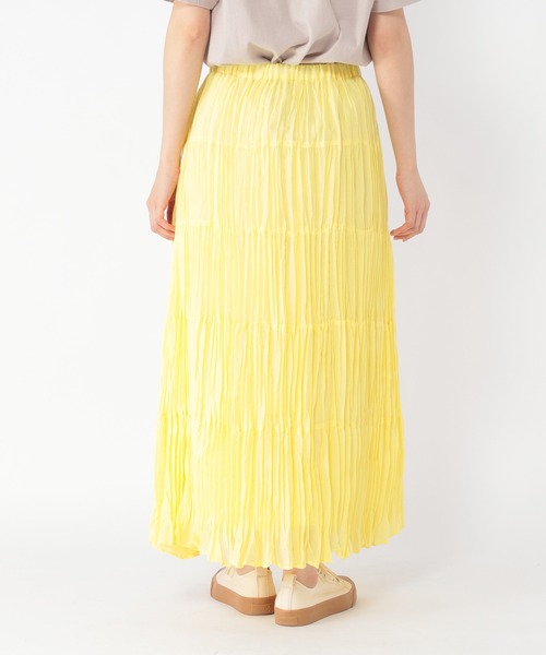 studio CLIP（スタディオクリップ）の「ティアードプリースカート（スカート・レディース・ホワイト/グリーン/イエロー・MEDIUM/LARGE）」の14枚目の写真
