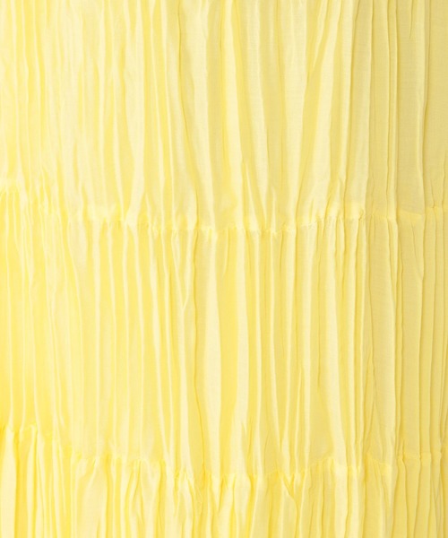 studio CLIP（スタディオクリップ）の「ティアードプリースカート（スカート・レディース・ホワイト/グリーン/イエロー・MEDIUM/LARGE）」の7枚目の写真