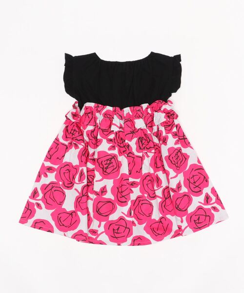 nino（ニノ）の「ローズワンピース（ワンピース・キッズ・ブラック・100cm/120cm/110cm）」の2枚目の写真
