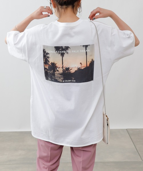 COLONY 2139（コロニートゥーワンスリーナイン）の「半袖バックプリントPHOTO Tシャツ（Tシャツ/カットソー・レディース・ホワイト/ブラック/ホワイト系その他/ホワイト系その他2/ブラック系その他/ブラック系その他2・MEDIUM/LARGE）」の21枚目の写真
