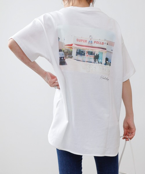 COLONY 2139（コロニートゥーワンスリーナイン）の「半袖バックプリントPHOTO Tシャツ（Tシャツ/カットソー・レディース・ホワイト/ブラック/ホワイト系その他/ホワイト系その他2/ブラック系その他/ブラック系その他2・MEDIUM/LARGE）」の13枚目の写真