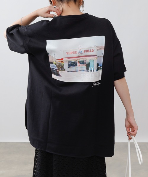 COLONY 2139（コロニートゥーワンスリーナイン）の「半袖バックプリントPHOTO Tシャツ（Tシャツ/カットソー・レディース・ホワイト/ブラック/ホワイト系その他/ホワイト系その他2/ブラック系その他/ブラック系その他2・MEDIUM/LARGE）」の10枚目の写真