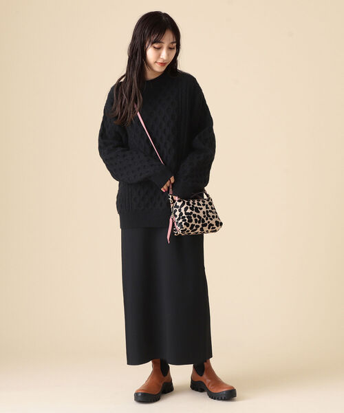 GIANNI CHIARINI（ジャンニ キアリーニ）の「GIANNI CHIARINI / ALIFA 2WAY レオパードバッグ S（ショルダーバッグ・レディース・オフホワイト/レッド系その他/ブラック/ブラウン系その他4・ONE SIZE）」の7枚目の写真