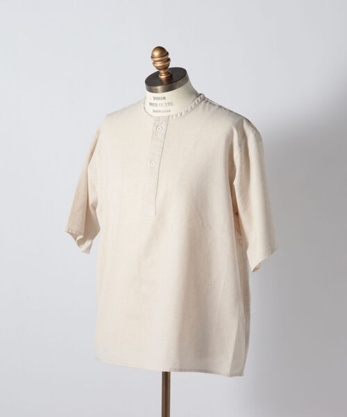 GLOSTER（グロスター）の「ミリタリースリーピングシャツ ヘンリーネックTシャツ（Tシャツ/カットソー・メンズ・ブラック系その他3/キナリ/イエロー系その他3・MEDIUM/LARGE）」の22枚目の写真