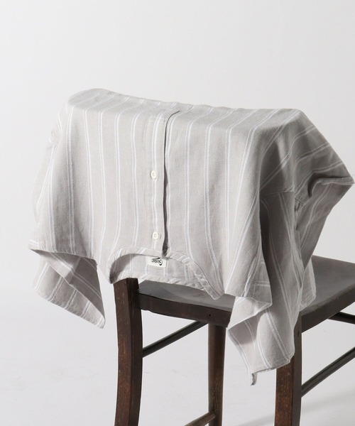 GLOSTER（グロスター）の「ミリタリースリーピングシャツ ヘンリーネックTシャツ（Tシャツ/カットソー・メンズ・ブラック系その他3/キナリ/イエロー系その他3・MEDIUM/LARGE）」の3枚目の写真