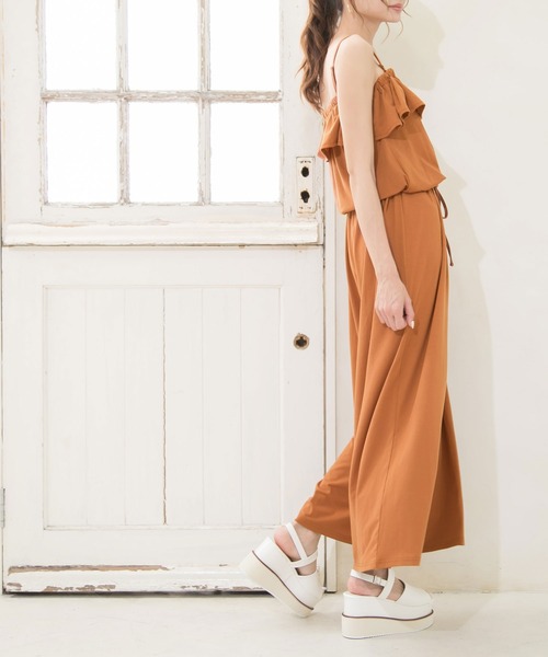 Newlyme（ニューリーミー）の「オフショルオールインワン（その他パンツ・レディース・ピンク/ブルー/モカ/ブラック/オレンジ/ボルドー・SMALL/LARGE/X-LARGE/MEDIUM）」の8枚目の写真