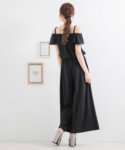 Newlyme（ニューリーミー）の「オフショルオールインワン（その他パンツ・レディース・ピンク/ブルー/モカ/ブラック/オレンジ/ボルドー・SMALL/LARGE/X-LARGE/MEDIUM）」の11枚目の写真