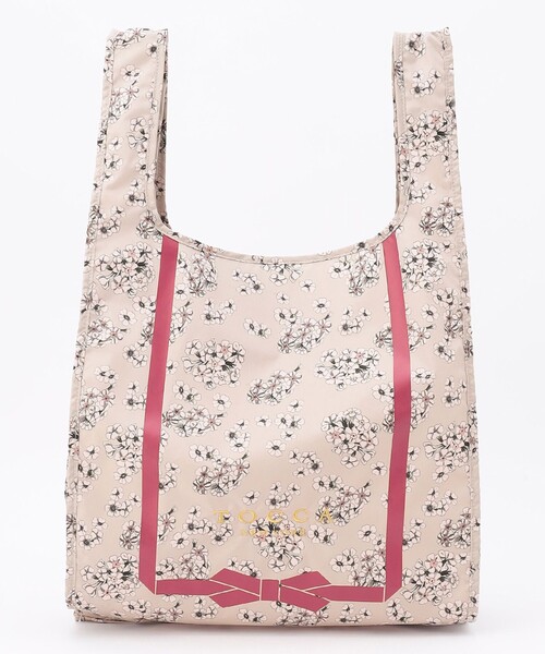 TOCCA(トッカ)の「FLOWERY WAY ECOBAG エコバッグ(エコバッグ/サブバッグ・レディース・ブラック系/ライトグレー系/ベージュ系・F)」の1枚目の写真