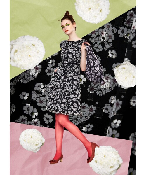 TOCCA(トッカ)の「FLOWERY WAY ECOBAG エコバッグ(エコバッグ/サブバッグ・レディース・ブラック系/ライトグレー系/ベージュ系・F)」の11枚目の写真