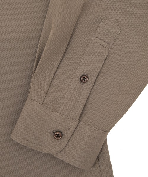 UNION STATION（ユニオンステーション）の「【バンドカラー】ナチュラルストレッチシャツ（シャツ/ブラウス・メンズ・ホワイト/ベージュ/グレー・S/M/L）」の14枚目の写真