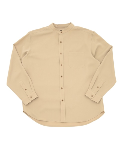 UNION STATION（ユニオンステーション）の「【バンドカラー】ナチュラルストレッチシャツ（シャツ/ブラウス・メンズ・ホワイト/ベージュ/グレー・S/M/L）」の7枚目の写真
