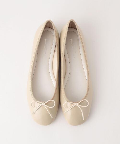 green label relaxing(グリーンレーベルリラクシング)の「スクエア バレエ フラットシューズ(バレエシューズ・レディース・ブラック/パープル/ブラウン/オフホワイト/ゴールド・22cm/22.5cm/23cm/23.5cm/24cm/24.5cm/25cm/25.5cm)」の8枚目の写真