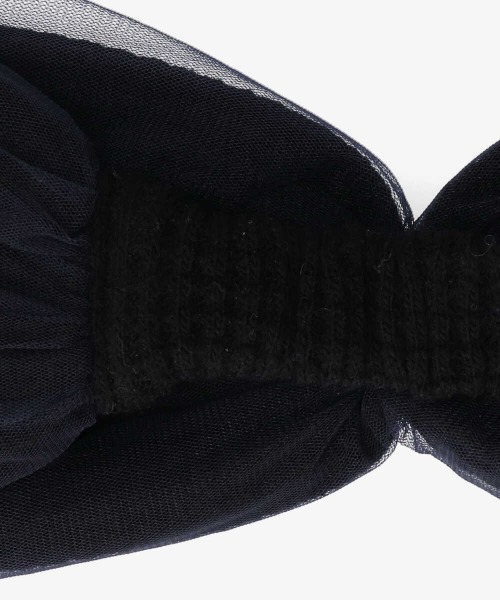 kaorinomori（カオリノモリ）の「カオリノモリ　ソヴィーカルミヘアバンド（ヘアバンド・レディース・ブラック/ブルー/ホワイト・FREE）」の6枚目の写真