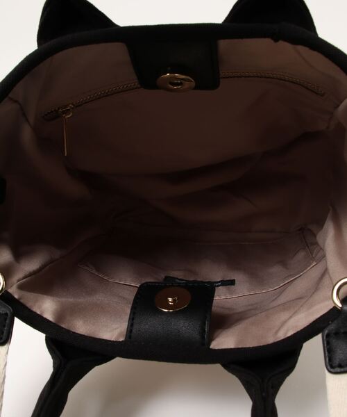 NATURAL BEAUTY BASIC（ナチュラルビューティーベーシック）の「キャンバスソリッドミニトート（トートバッグ・レディース・カーキ/ラベンダー/ホワイト系その他・ﾌﾘ-）」の7枚目の写真