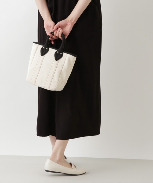 NATURAL BEAUTY BASIC（ナチュラルビューティーベーシック）の「キャンバスソリッドミニトート（トートバッグ・レディース・カーキ/ラベンダー/ホワイト系その他・ﾌﾘ-）」の13枚目の写真