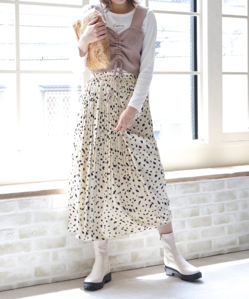 VIVIAN（ヴィヴィアン）の「厚底ストレッチショートブーツ（ブーツ・レディース・アイボリー/ダークブラウン/ブラック/ブラウン・M/L/LL/S/XL）」の21枚目の写真