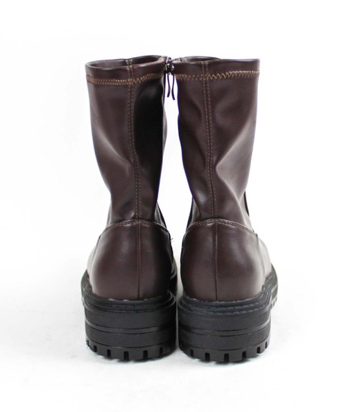 VIVIAN（ヴィヴィアン）の「厚底ストレッチショートブーツ（ブーツ・レディース・アイボリー/ダークブラウン/ブラック/ブラウン・M/L/LL/S/XL）」の18枚目の写真