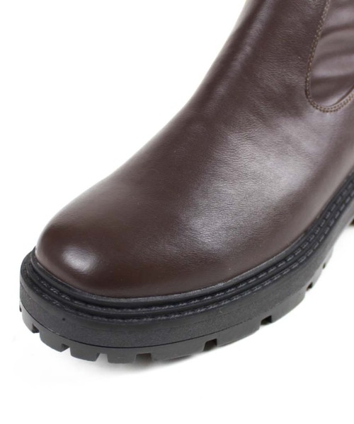 VIVIAN（ヴィヴィアン）の「厚底ストレッチショートブーツ（ブーツ・レディース・アイボリー/ダークブラウン/ブラック/ブラウン・M/L/LL/S/XL）」の17枚目の写真