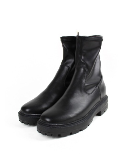 VIVIAN（ヴィヴィアン）の「厚底ストレッチショートブーツ（ブーツ・レディース・アイボリー/ダークブラウン/ブラック/ブラウン・M/L/LL/S/XL）」の19枚目の写真