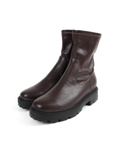 VIVIAN（ヴィヴィアン）の「厚底ストレッチショートブーツ（ブーツ・レディース・アイボリー/ダークブラウン/ブラック/ブラウン・M/L/LL/S/XL）」の22枚目の写真