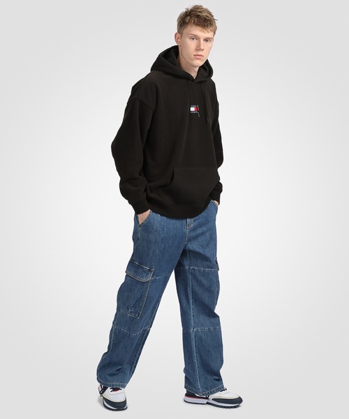 tommy jeans(トミー ジーンズ)の「フリースパーカー(パーカー・メンズ・ブラック/パープル・SMALL/MEDIUM/LARGE/X-LARGE)」の5枚目の写真