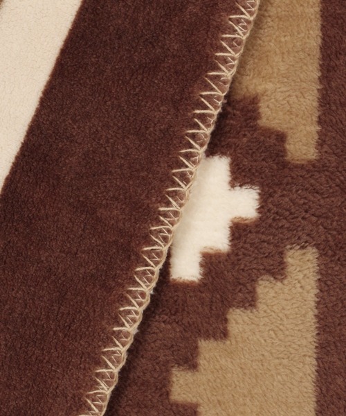 BAYFLOW（ベイフロー）の「BFフリースブランケット 21AW（ブランケット・レディース・ネイビー/ブラウン/オレンジ/ブルー/ダークブルー/チャコール・FREE）」の9枚目の写真