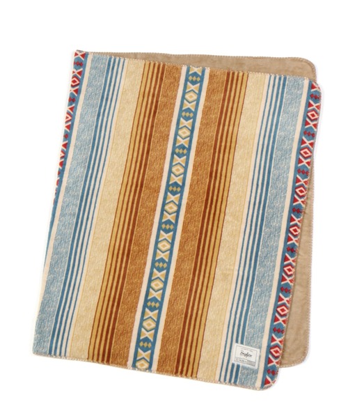 BAYFLOW（ベイフロー）の「BFフリースブランケット 21AW（ブランケット・レディース・ネイビー/ブラウン/オレンジ/ブルー/ダークブルー/チャコール・FREE）」の13枚目の写真