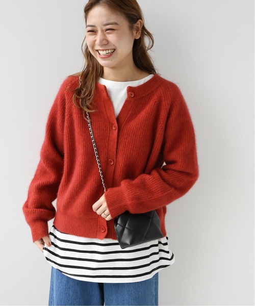 フォックスウール2WAYショートカーディガン◆