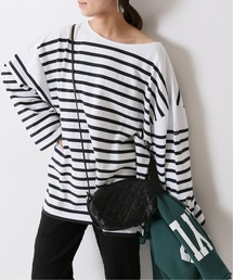 FRAMeWORK | 【LE MINOR】別注ラッセルボーダーBIGボートネック◆(Tシャツ/カットソー)