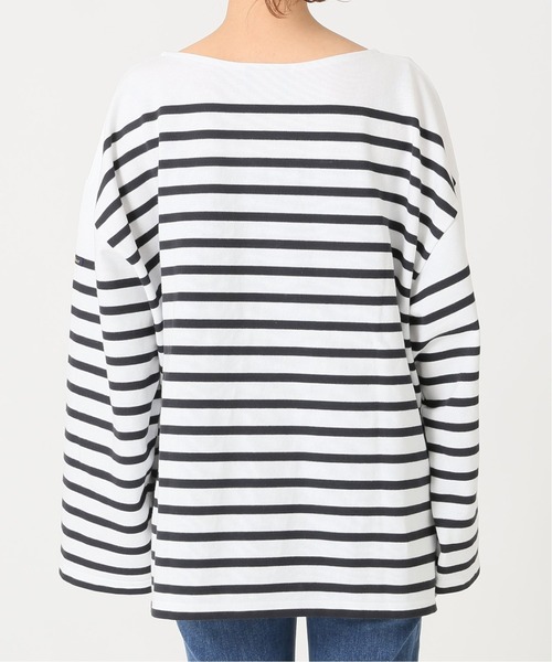 FRAMeWORK（フレームワーク）の「【LE MINOR】別注ラッセルボーダーBIGボートネック◆（Tシャツ/カットソー・レディース・スミクロ・FREE）」の7枚目の写真