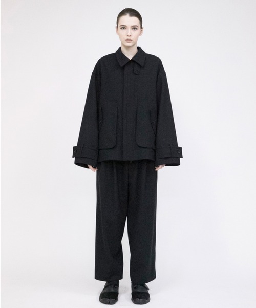 VOAAOV(ヴォアーブ)の「【VOAAOV】 vintage wool wide blouson(ブルゾン・メンズ・ブラック/ブラウン・1/2)」の3枚目の写真