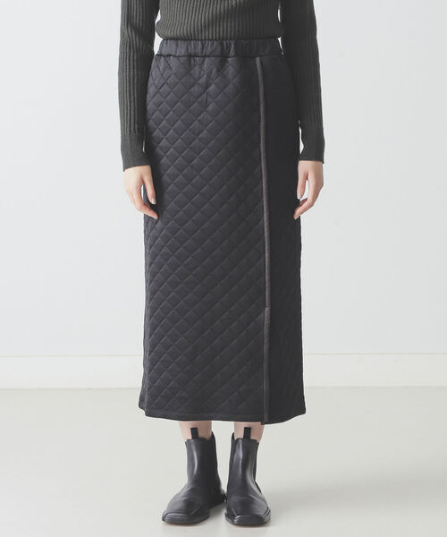 BEAMS LIGHTS(ビームスライツ)の「BEAMS LIGHTS / キルティング ストレート スカート(スカート・レディース・ブラック/オリーブ・38/36)」の11枚目の写真