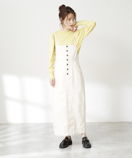 N.(N. Natural Beauty Basic)(エヌエヌナチュラルビューティーベーシック)の「◆ギャザータックショルダーニット(ニット/セーター・レディース・オフホワイト/ブラウン系その他/イエロー・MEDIUM)」の13枚目の写真