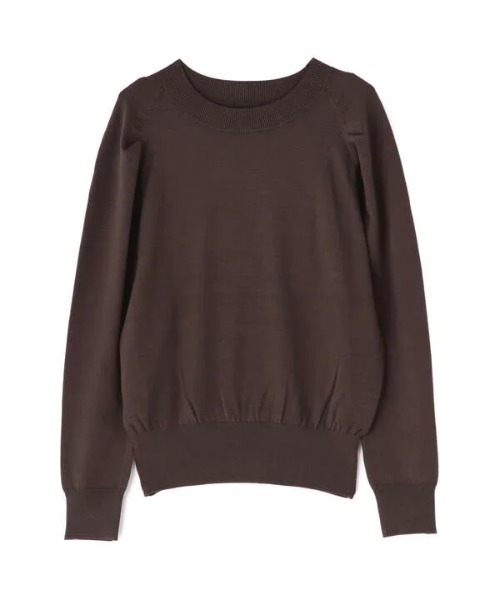 N.(N. Natural Beauty Basic)(エヌエヌナチュラルビューティーベーシック)の「◆ギャザータックショルダーニット(ニット/セーター・レディース・オフホワイト/ブラウン系その他/イエロー・MEDIUM)」の16枚目の写真