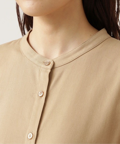 NATURAL BEAUTY BASIC（ナチュラルビューティーベーシック）の「ビブレイヤードワンピース/0171240970（ワンピース・レディース・キャメル/グリーン・SMALL/MEDIUM）」の7枚目の写真