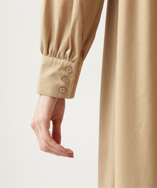 NATURAL BEAUTY BASIC（ナチュラルビューティーベーシック）の「ビブレイヤードワンピース/0171240970（ワンピース・レディース・キャメル/グリーン・SMALL/MEDIUM）」の9枚目の写真