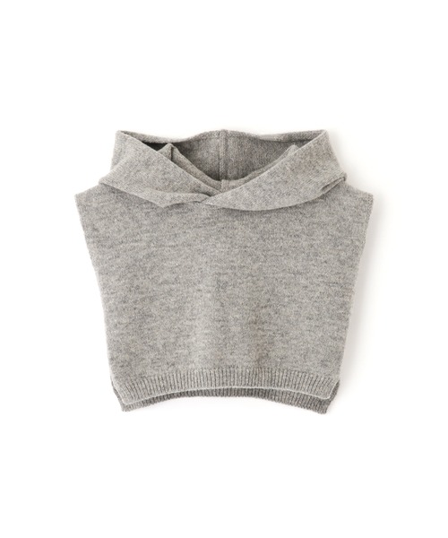 human woman（ヒューマンウーマン）の「◆ニットハーフフード（ネックウォーマー/スヌード・レディース・グレー/ホワイト系その他・ﾌﾘ-）」の10枚目の写真