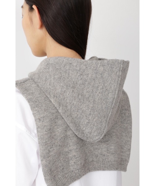 human woman（ヒューマンウーマン）の「◆ニットハーフフード（ネックウォーマー/スヌード・レディース・グレー/ホワイト系その他・ﾌﾘ-）」の16枚目の写真