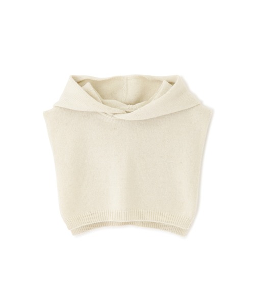 human woman（ヒューマンウーマン）の「◆ニットハーフフード（ネックウォーマー/スヌード・レディース・グレー/ホワイト系その他・ﾌﾘ-）」の13枚目の写真