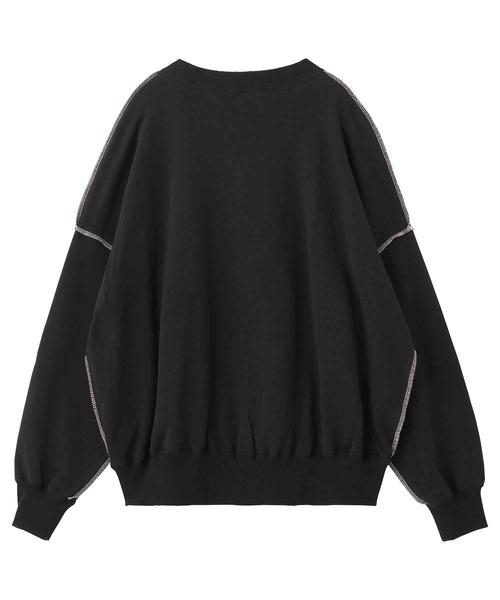 MILKFED.（ミルクフェド）の「WAVE LOGO SWEAT TOP（スウェット・レディース・オフホワイト/ブラック/ブルー・ONE SIZE）」の17枚目の写真